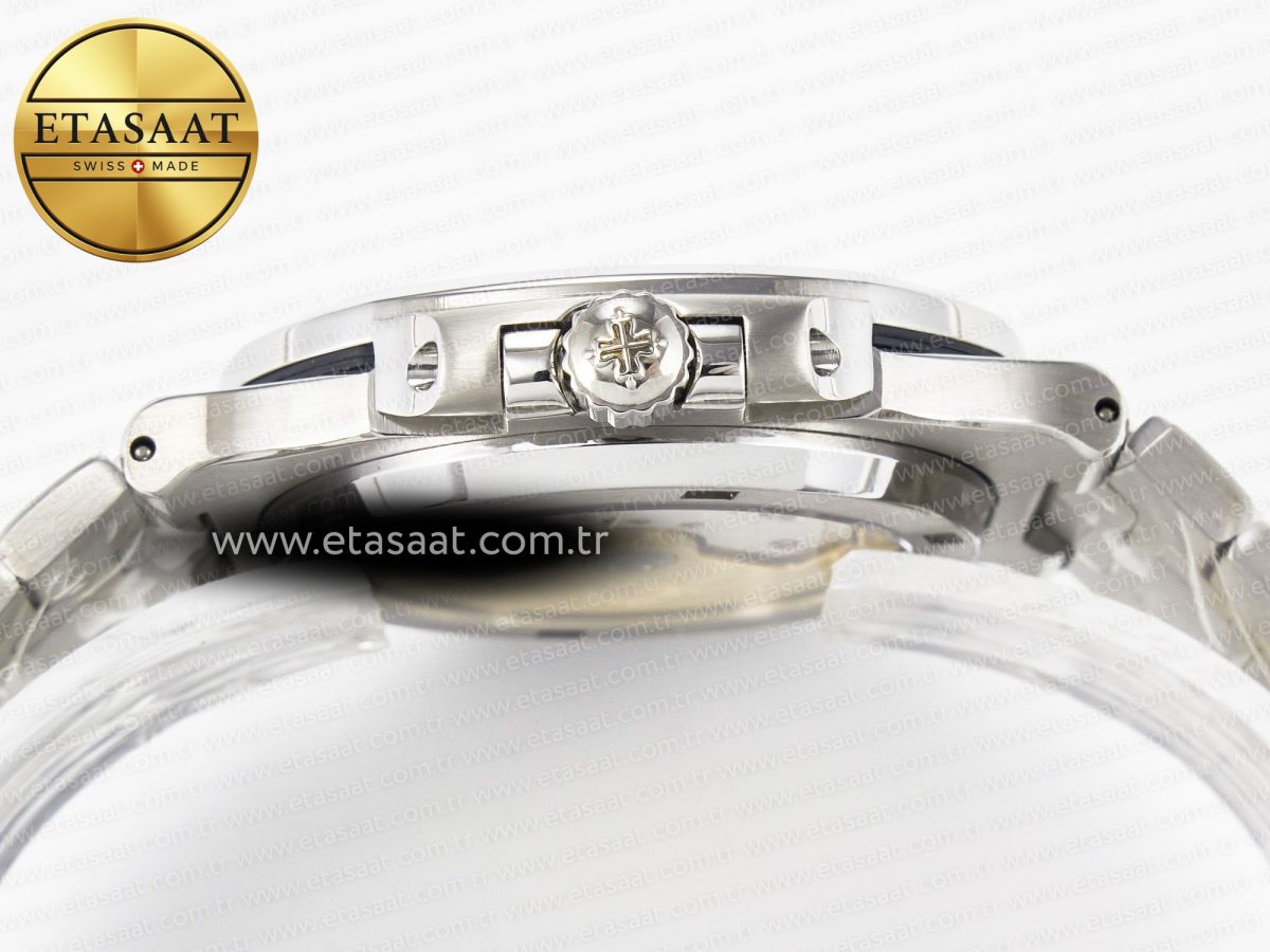 Nautilus Jumbo 5711 JJF 1:1 Best Edition White Textured Dial On SS Bracelet A324 V3 - Görsel 14