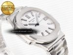 Nautilus Jumbo 5711 JJF 1:1 Best Edition White Textured Dial On SS Bracelet A324 V3 - Görsel 7