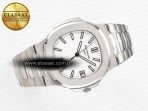 Nautilus Jumbo 5711 JJF 1:1 Best Edition White Textured Dial On SS Bracelet A324 V3 - Görsel 8