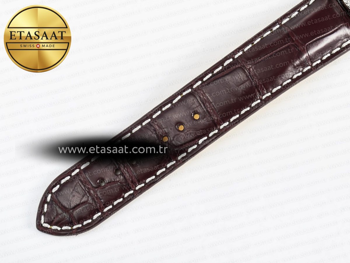 Navitimer 1 SS 41mm TF 1:1 Best Edition White Bezel Blue Dial on Brown Leather Strap A2824 - Görsel 22