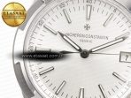 Overseas 4500V SS MKSF 1:1 Best Edition White Dial on Black Rubber Strap A5100 - Görsel 10