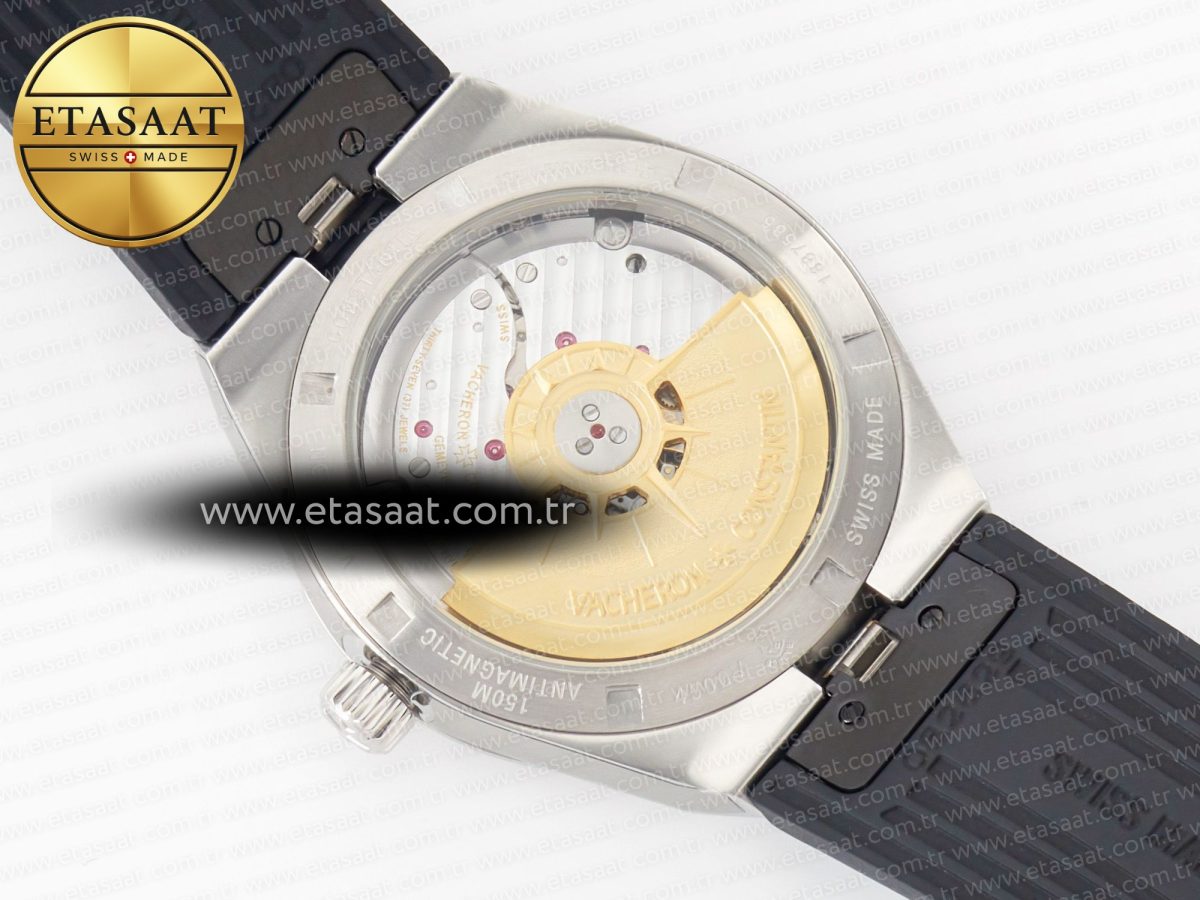 Overseas 4500V SS MKSF 1:1 Best Edition White Dial on Black Rubber Strap A5100 - Görsel 16
