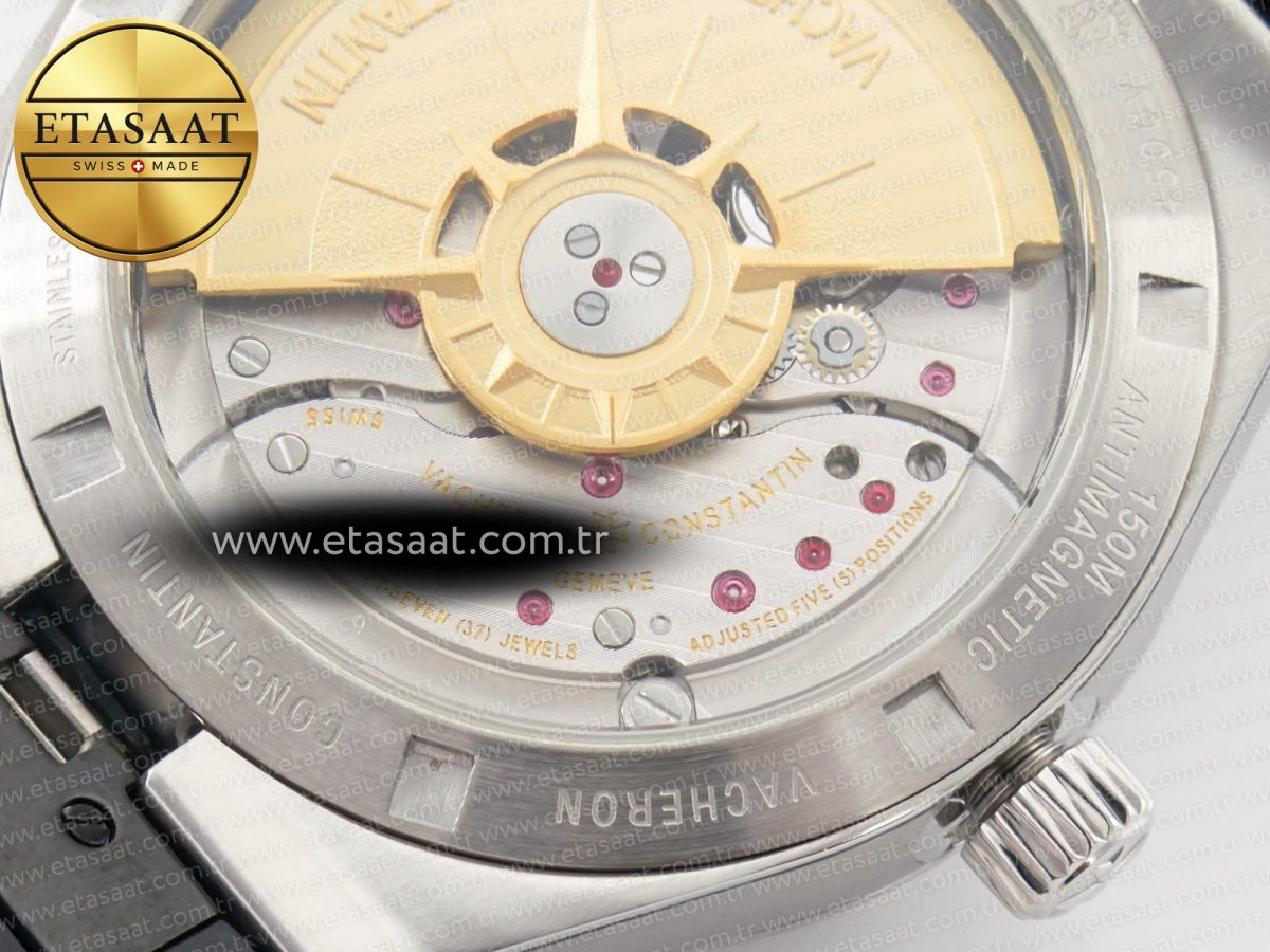 Overseas 4500V SS MKSF 1:1 Best Edition White Dial on Black Rubber Strap A5100 - Görsel 18
