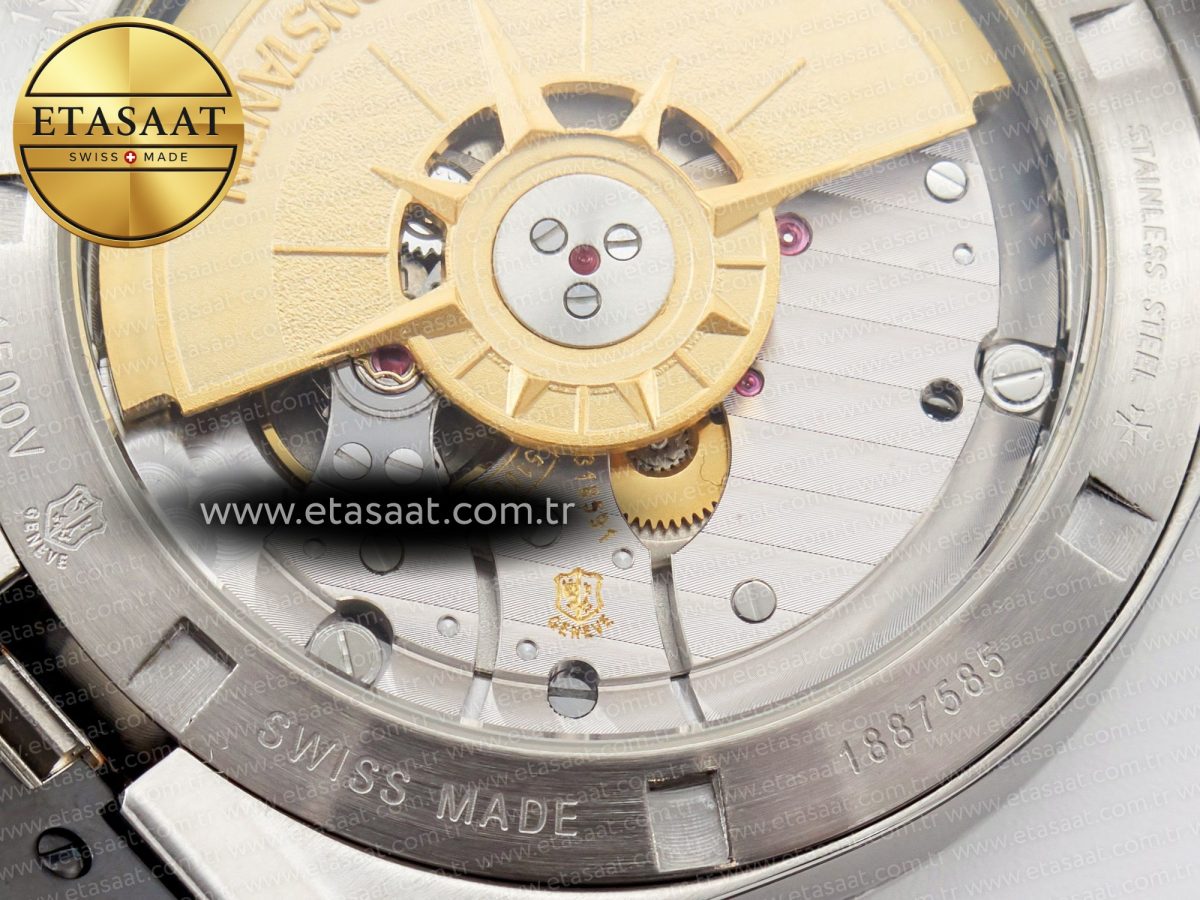 Overseas 4500V SS MKSF 1:1 Best Edition White Dial on Black Rubber Strap A5100 - Görsel 20