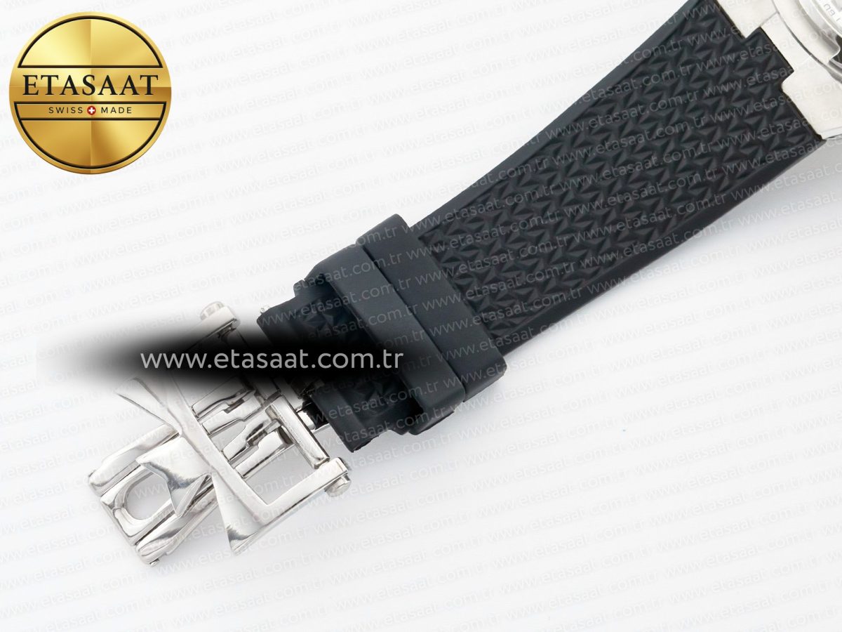 Overseas 4500V SS MKSF 1:1 Best Edition White Dial on Black Rubber Strap A5100 - Görsel 22