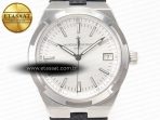 Overseas 4500V SS MKSF 1:1 Best Edition White Dial on Black Rubber Strap A5100 - Görsel 4