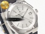 Overseas 4500V SS MKSF 1:1 Best Edition White Dial on Black Rubber Strap A5100 - Görsel 5