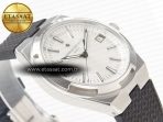 Overseas 4500V SS MKSF 1:1 Best Edition White Dial on Black Rubber Strap A5100 - Görsel 7