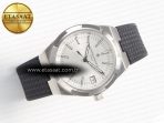 Overseas 4500V SS MKSF 1:1 Best Edition White Dial on Black Rubber Strap A5100 - Görsel 8
