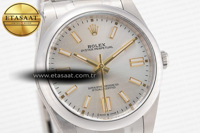 Oyster Perpetual 124300 41mm Clean 1:1 Best Edition 904L Steel Silver Dial VR3230 - Görsel 4