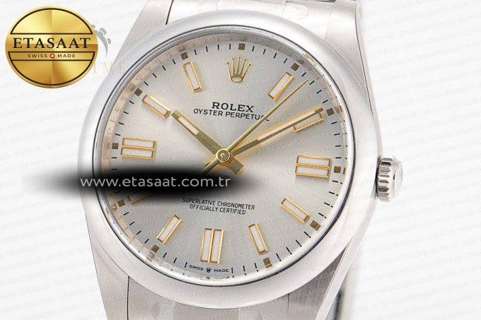 Oyster Perpetual 124300 41mm Clean 1:1 Best Edition 904L Steel Silver Dial VR3230 - Görsel 5