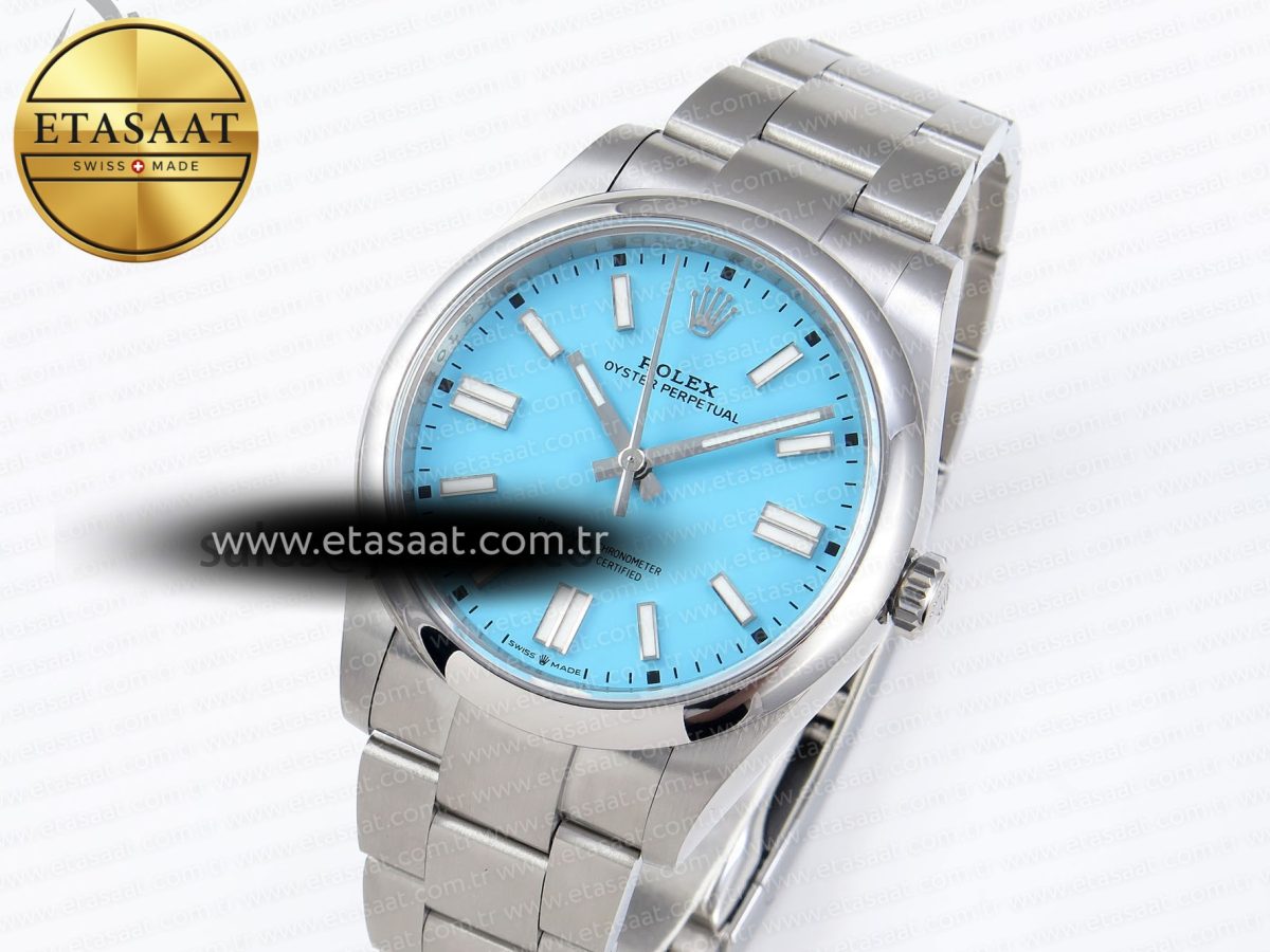 Rolex Oyster Perpetual 124300 Steel Tiffany Blue Dial VS3235 - Görsel 2