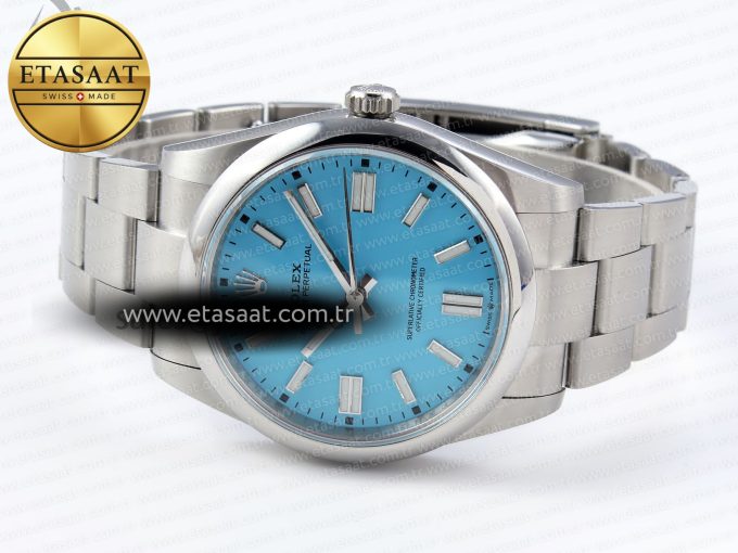 Oyster Perpetual 124300 41mm VSF 1:1 Best Edition 904L Steel Tiffany Blue Dial VS3235 - Görsel 6