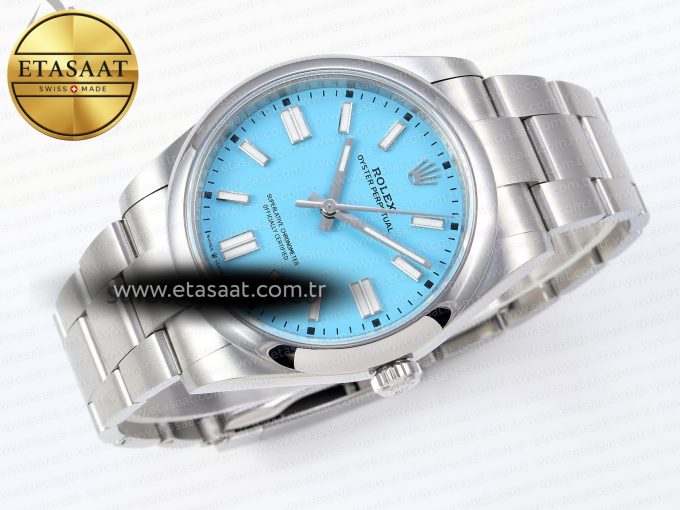 Oyster Perpetual 124300 41mm VSF 1:1 Best Edition 904L Steel Tiffany Blue Dial VS3235 - Görsel 7