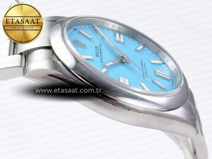 Oyster Perpetual 124300 41mm VSF 1:1 Best Edition 904L Steel Tiffany Blue Dial VS3235 - Görsel 9