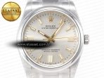 Oyster Perpetual 126000 36mm BPF 1:1 Best Edition 904L Steel Silver White Dial A3230 - Görsel 4