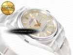 Oyster Perpetual 126000 36mm BPF 1:1 Best Edition 904L Steel Silver White Dial A3230 - Görsel 7