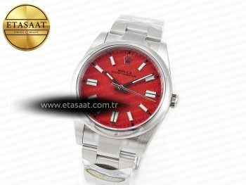 Oyster Perpetual 126000 41mm Clean 1:1 Best Edition 904L Steel Red Dial VR3230
