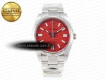 Oyster Perpetual 126000 41mm Clean 1:1 Best Edition 904L Steel Red Dial VR3230 - Görsel 3
