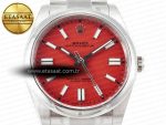 Oyster Perpetual 126000 41mm Clean 1:1 Best Edition 904L Steel Red Dial VR3230 - Görsel 4