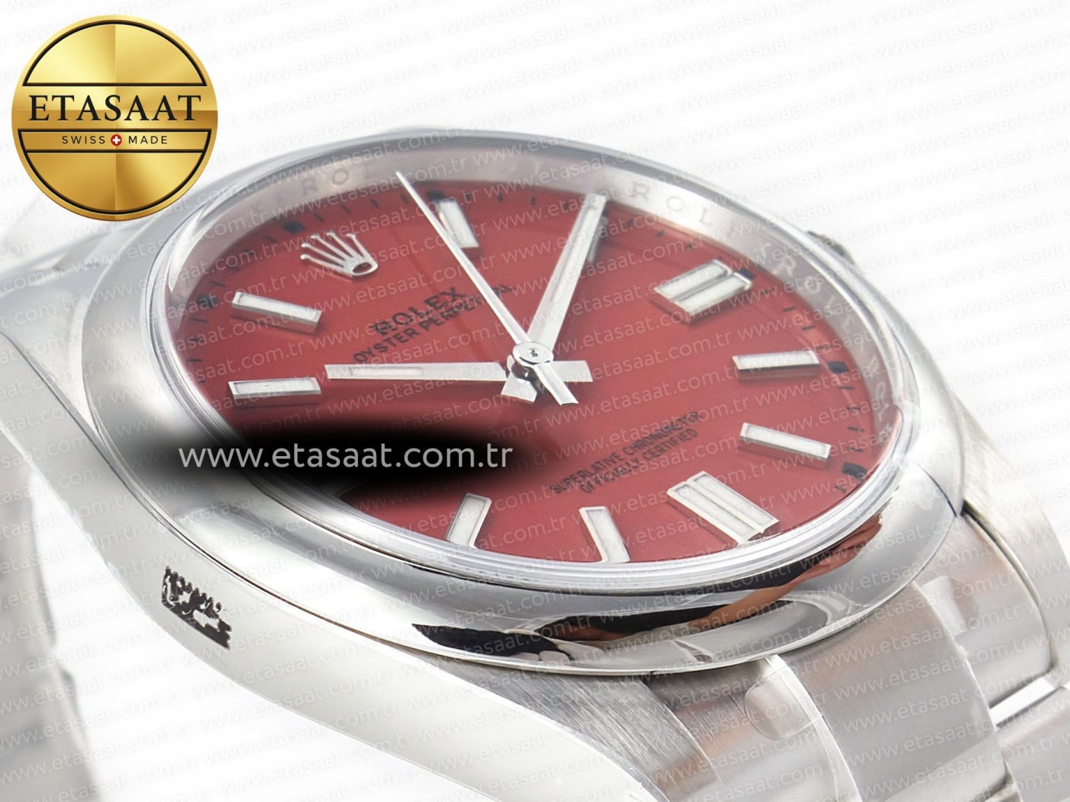 Oyster Perpetual 126000 41mm Clean 1:1 Best Edition 904L Steel Red Dial VR3230 - Görsel 7