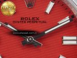 Oyster Perpetual 126000 41mm Clean 1:1 Best Edition 904L Steel Red Dial VR3230 - Görsel 8