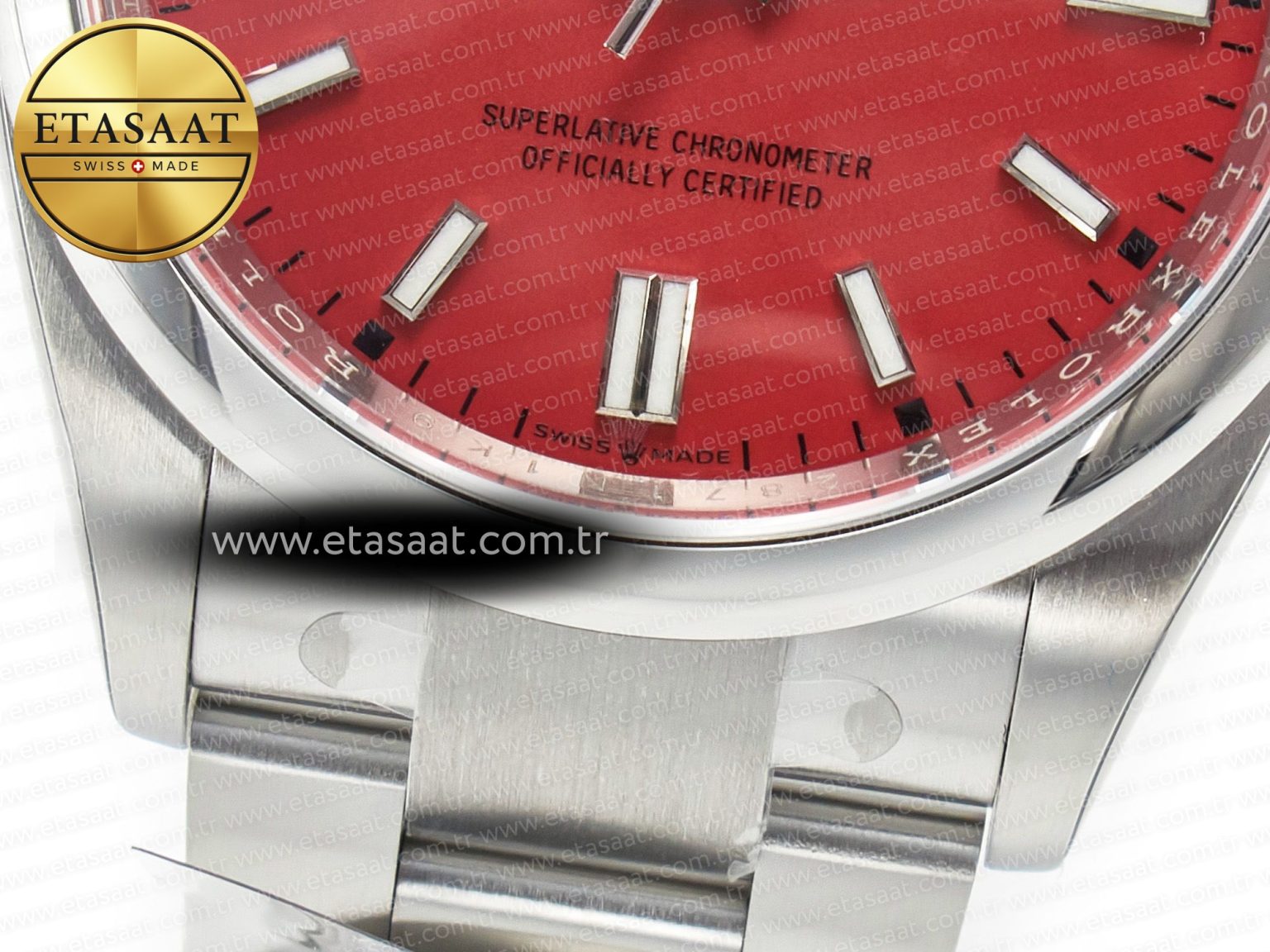 Oyster Perpetual 36mm 126000 Clean 1:1 Best Edition 904L Steel Red Dial on SS Bracelet VR3230 - Görsel 12