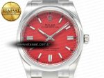 Oyster Perpetual 36mm 126000 Clean 1:1 Best Edition 904L Steel Red Dial on SS Bracelet VR3230 - Görsel 4