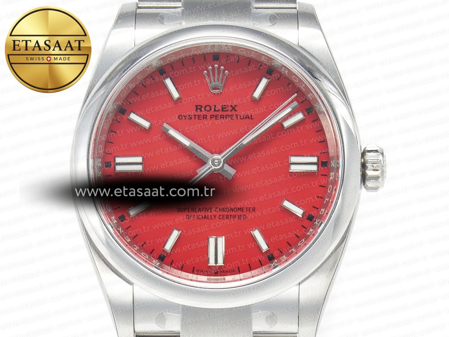 Oyster Perpetual 36mm 126000 Clean 1:1 Best Edition 904L Steel Red Dial on SS Bracelet VR3230 - Görsel 4