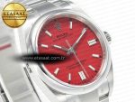 Oyster Perpetual 36mm 126000 Clean 1:1 Best Edition 904L Steel Red Dial on SS Bracelet VR3230 - Görsel 5