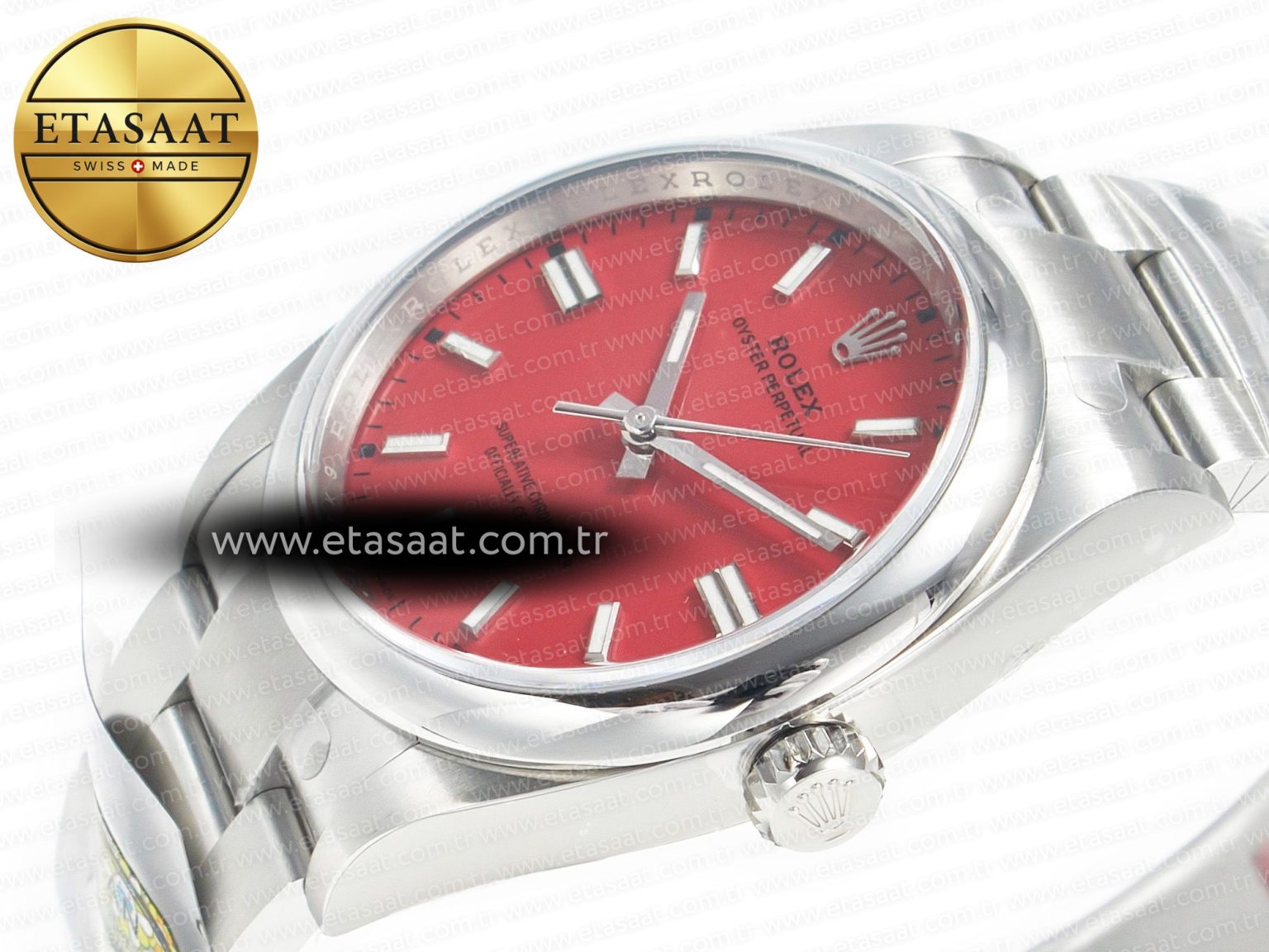 Oyster Perpetual 36mm 126000 Clean 1:1 Best Edition 904L Steel Red Dial on SS Bracelet VR3230 - Görsel 6