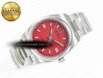 Oyster Perpetual 36mm 126000 Clean 1:1 Best Edition 904L Steel Red Dial on SS Bracelet VR3230 - Görsel 8