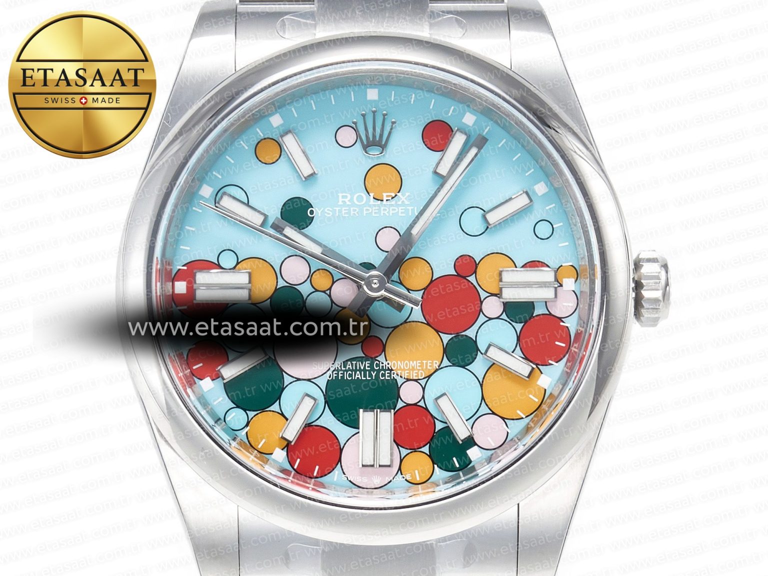 Oyster Perpetual 41mm 124300 Clean 1:1 Best Edition 904L Steel Balloon Dial on SS Bracelet VR3230 - Görsel 4
