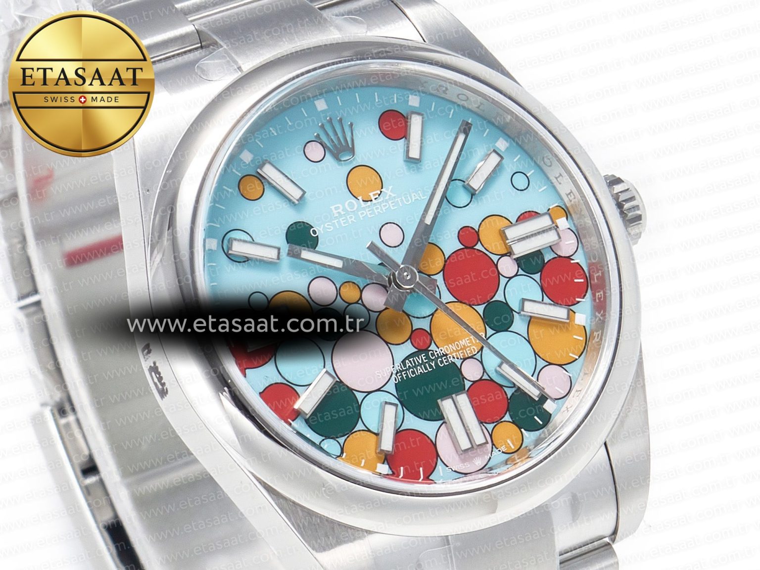 Oyster Perpetual 41mm 124300 Clean 1:1 Best Edition 904L Steel Balloon Dial on SS Bracelet VR3230 - Görsel 5