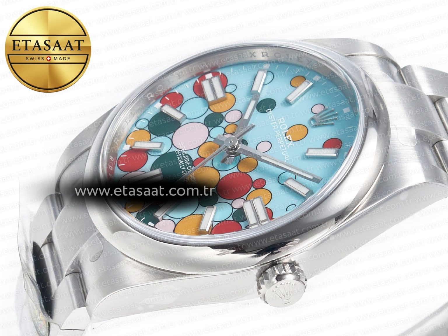 Oyster Perpetual 41mm 124300 Clean 1:1 Best Edition 904L Steel Balloon Dial on SS Bracelet VR3230 - Görsel 6