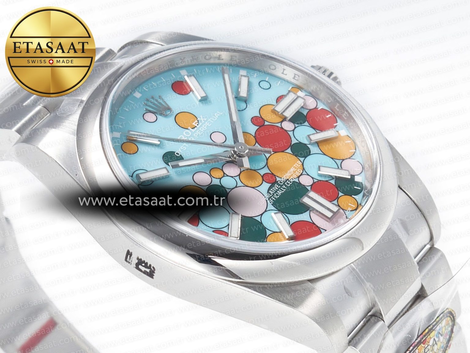 Oyster Perpetual 41mm 124300 Clean 1:1 Best Edition 904L Steel Balloon Dial on SS Bracelet VR3230 - Görsel 7