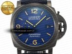 PAM1021 W TTF 1:1 Best Edition on Blue Nylon Strap P9010 - Görsel 4