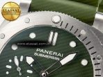 PAM1055 Luminor Submersible 42mm Verde Militare VSF 1:1 Best Edition on Green Rubber Strap P.900 Clone - Görsel 11