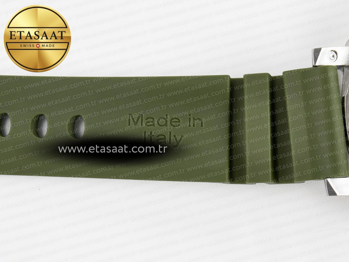 PAM1055 Luminor Submersible 42mm Verde Militare VSF 1:1 Best Edition on Green Rubber Strap P.900 Clone - Görsel 29