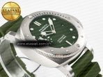 PAM1055 Luminor Submersible 42mm Verde Militare VSF 1:1 Best Edition on Green Rubber Strap P.900 Clone - Görsel 7