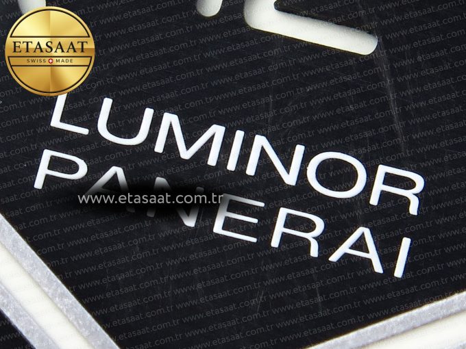 PAM1096 W LUMINOR GMT 42MM TITANIUM VSF 1:1 BEST EDITION BLACK DIAL ON BLACK LEATHER STRAP P.9011 SUPER CLONE - Görsel 10