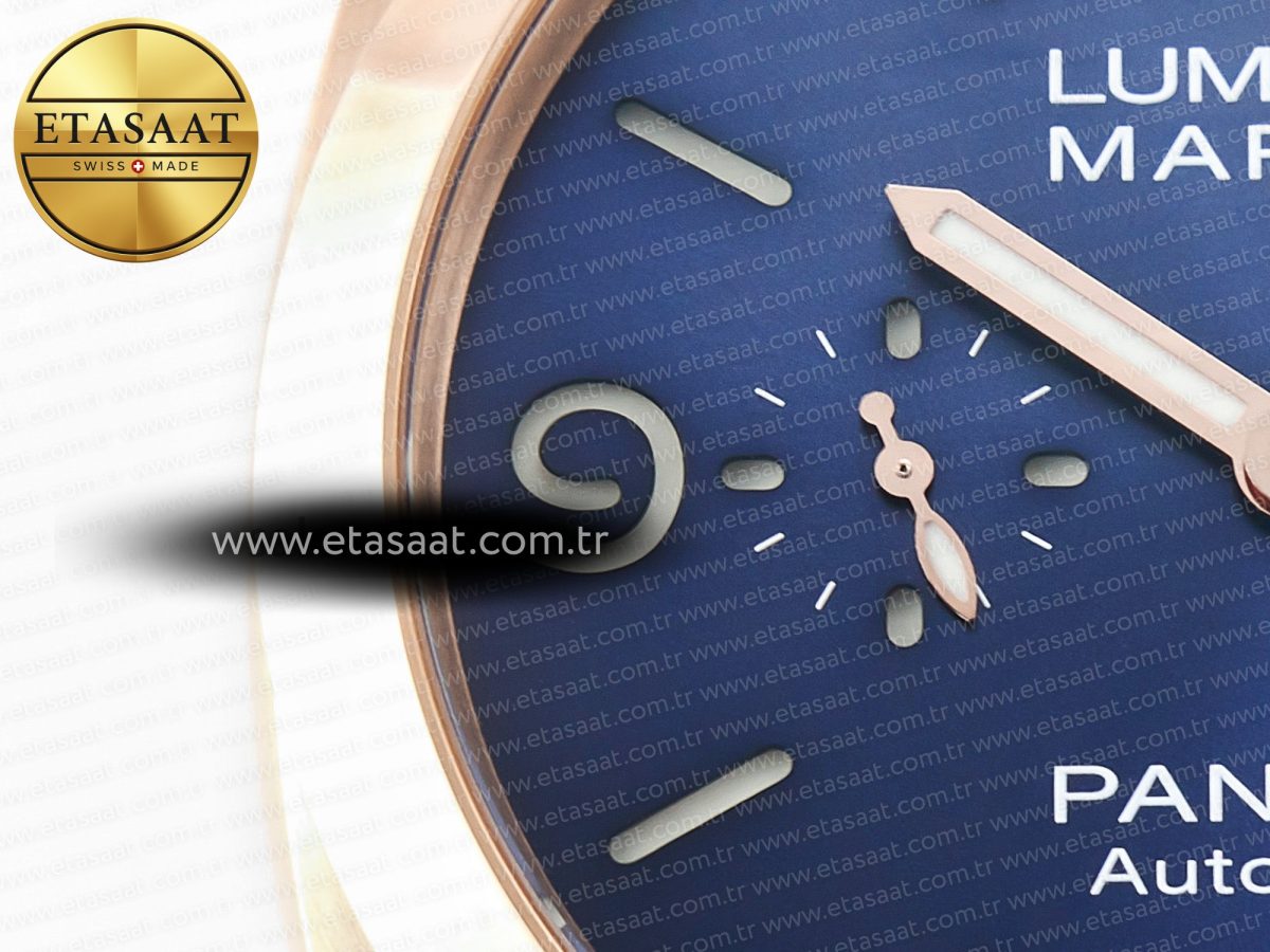 PAM1112 W TTF 1:1 Best Edition on Blue Leather Strap P9010 - Görsel 11