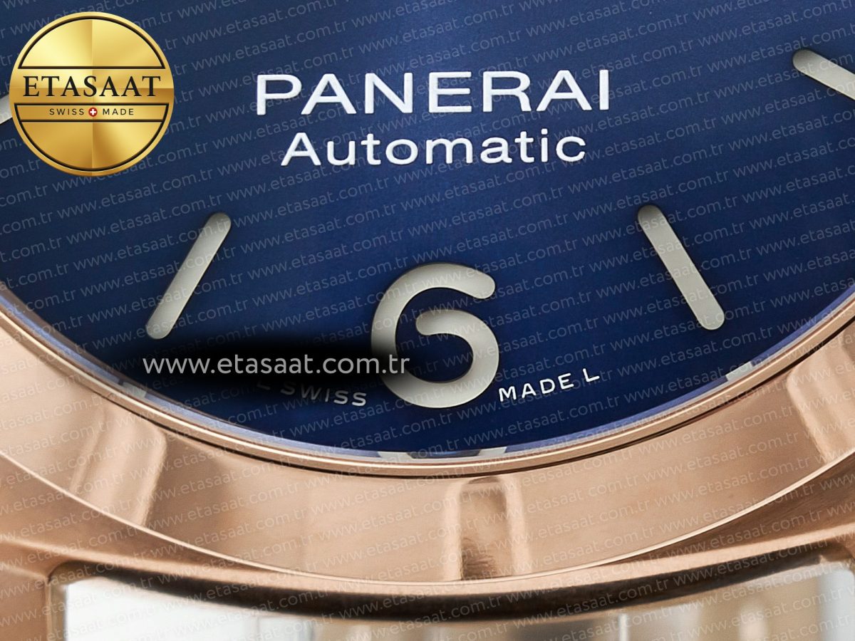 PAM1112 W TTF 1:1 Best Edition on Blue Leather Strap P9010 - Görsel 13