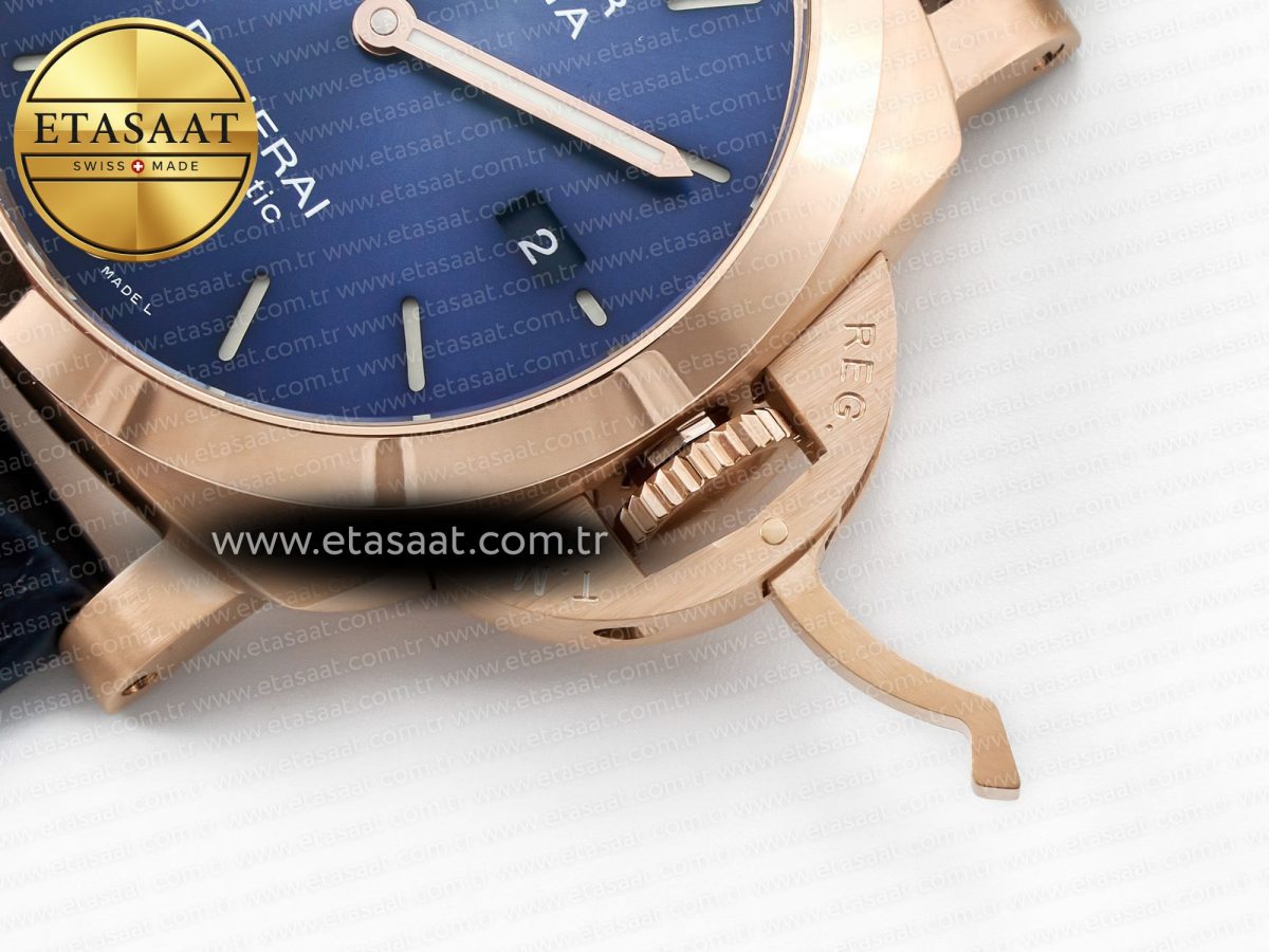PAM1112 W TTF 1:1 Best Edition on Blue Leather Strap P9010 - Görsel 14