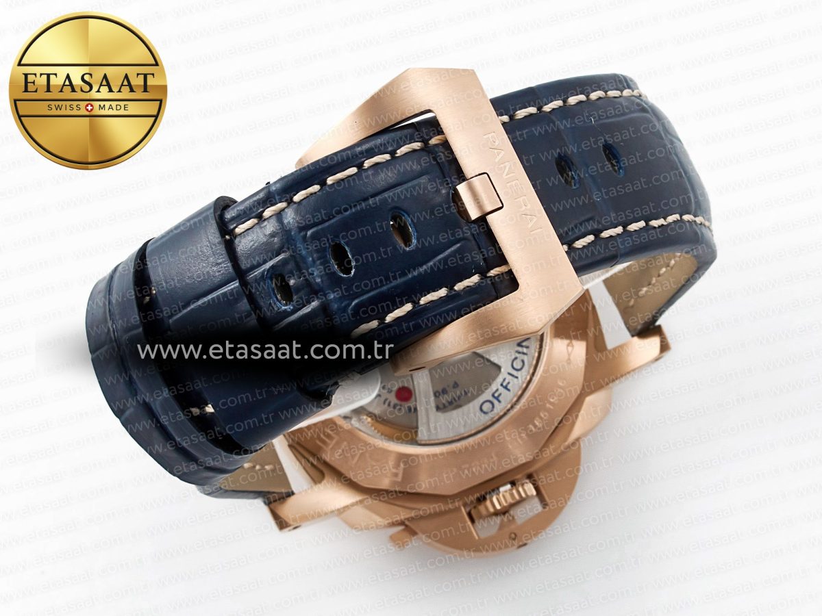PAM1112 W TTF 1:1 Best Edition on Blue Leather Strap P9010 - Görsel 18