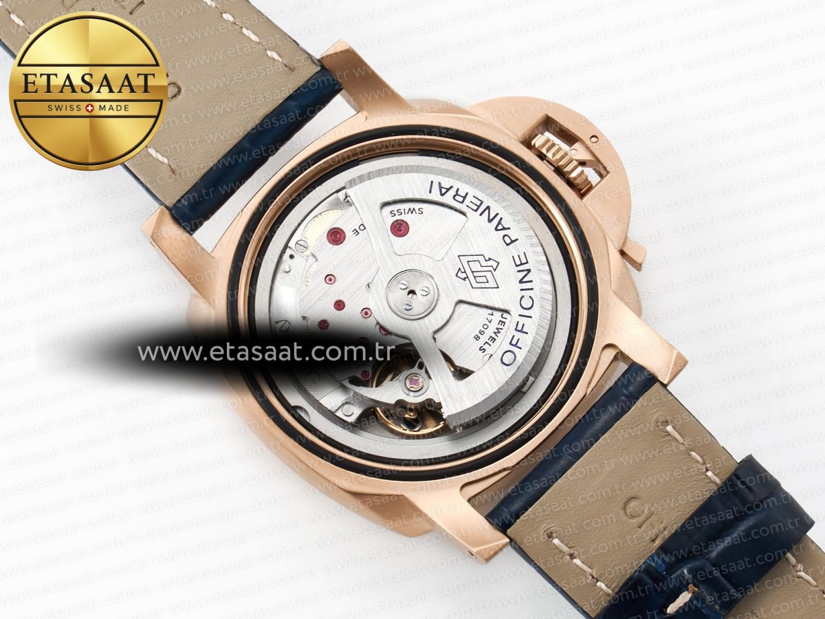 PAM1112 W TTF 1:1 Best Edition on Blue Leather Strap P9010 - Görsel 21