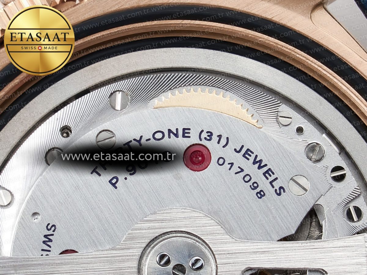 PAM1112 W TTF 1:1 Best Edition on Blue Leather Strap P9010 - Görsel 23