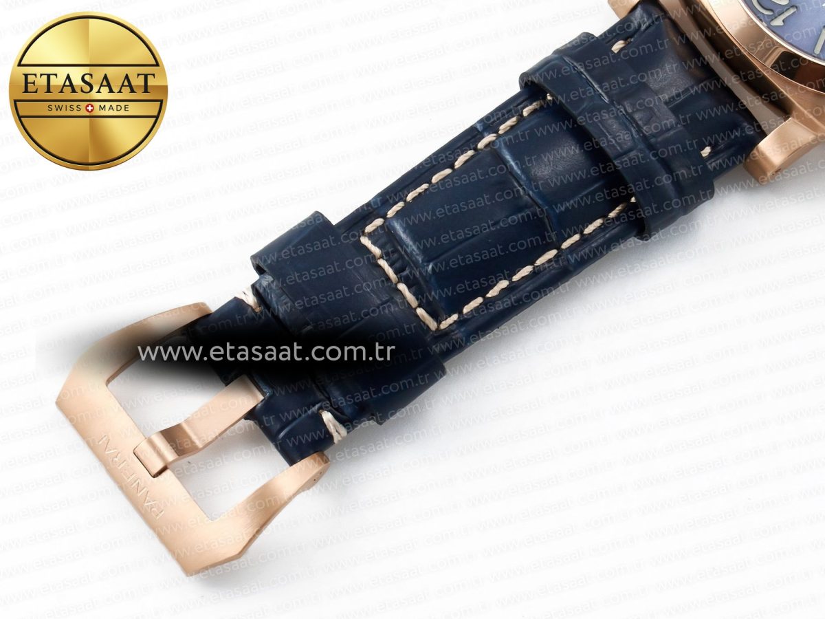 PAM1112 W TTF 1:1 Best Edition on Blue Leather Strap P9010 - Görsel 28