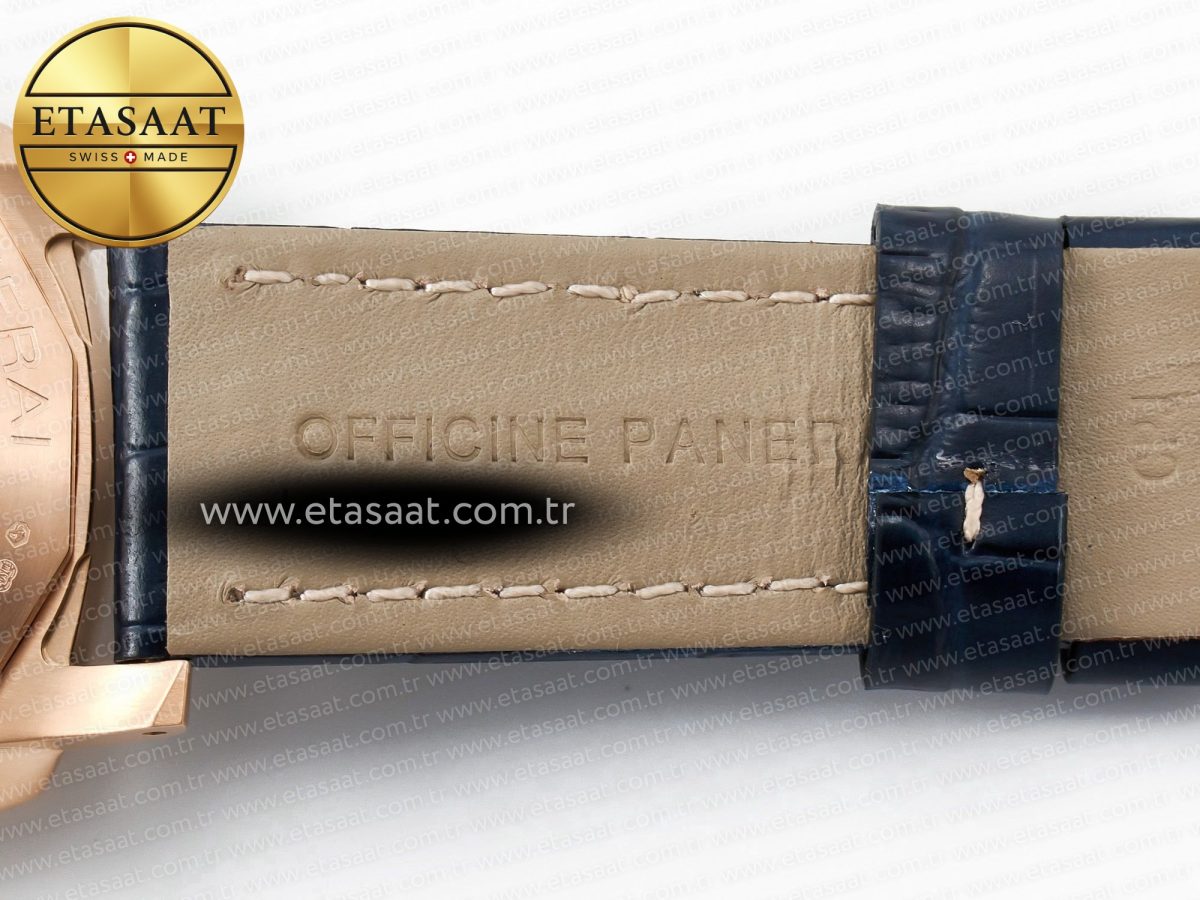 PAM1112 W TTF 1:1 Best Edition on Blue Leather Strap P9010 - Görsel 32