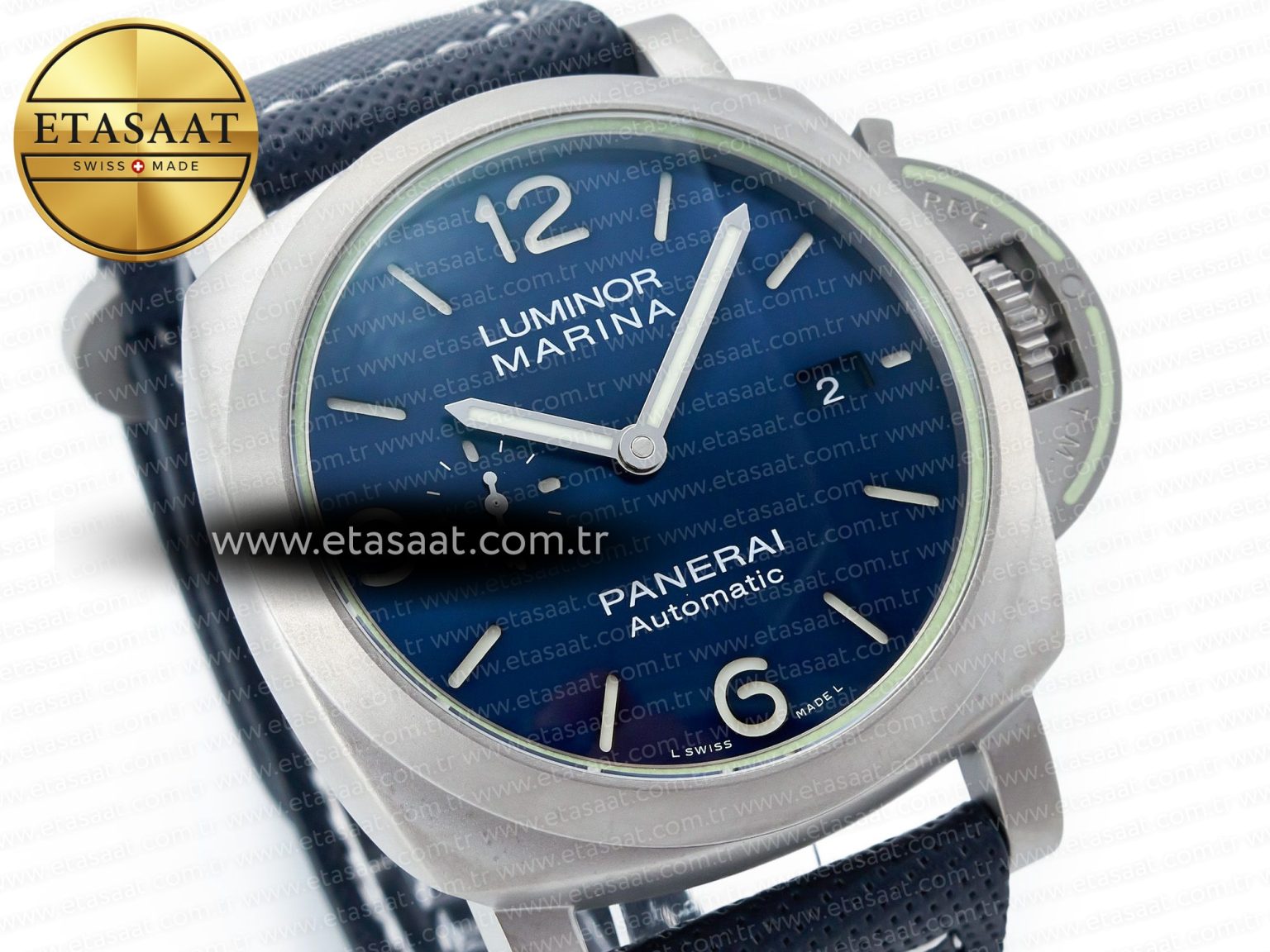 PAM1117 W TTF 1:1 Best Edition on Blue Nylon Strap P9010 - Görsel 5